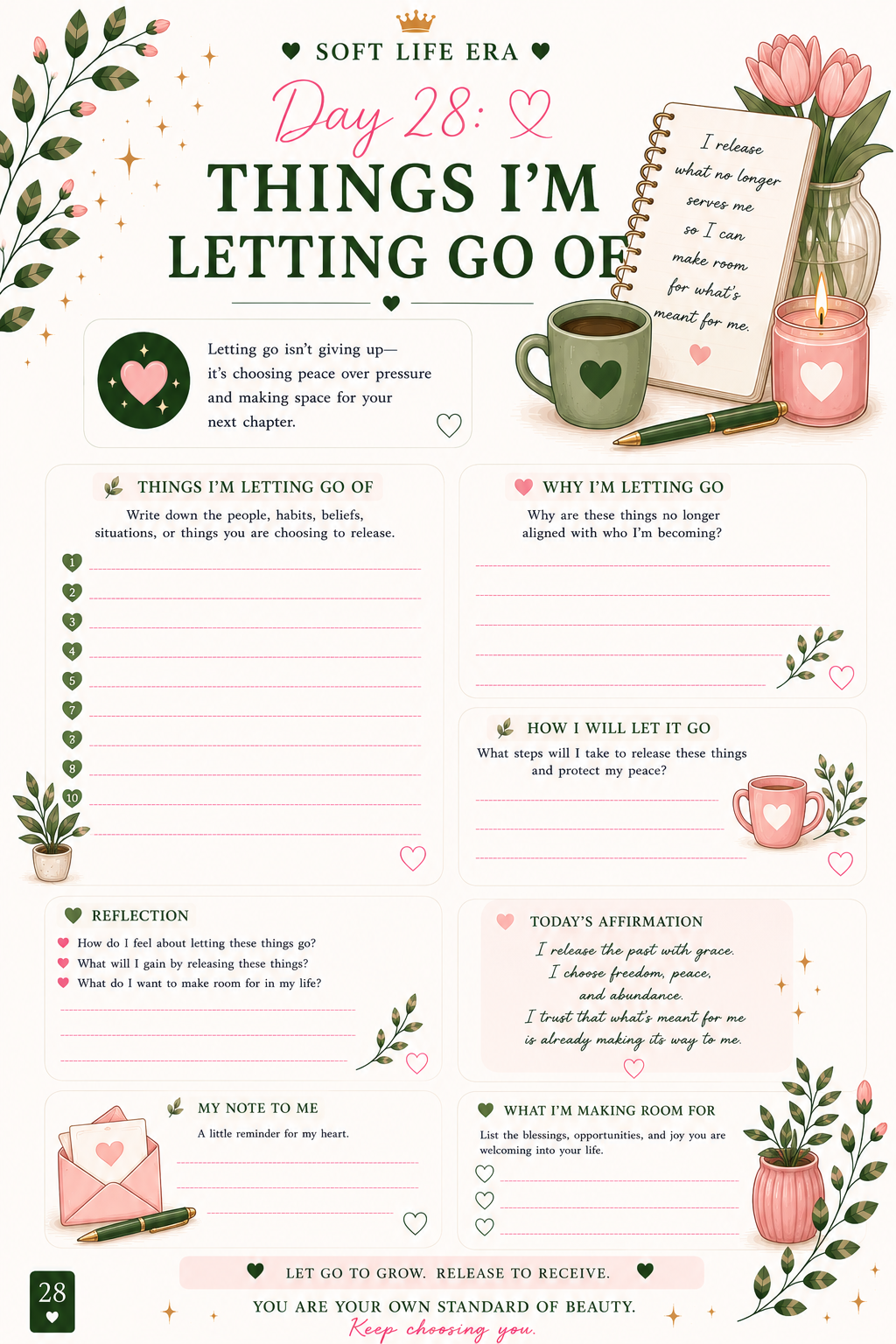 The Soft Life Era: 30-Day Guided Journal
